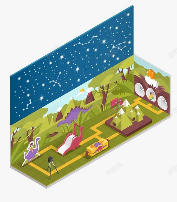 扁平化舞台布景png免抠素材_新图网 https://ixintu.com H5页面素材 卡通 扁平化 扁平素材 电商卡通 网页设计卡通 舞台布景