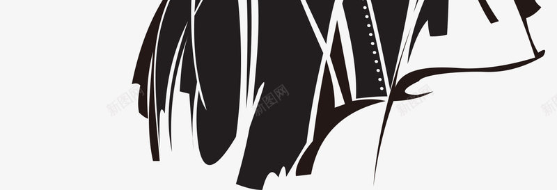 现代潮流美女模特服饰png免抠素材_新图网 https://ixintu.com 女孩 时尚 曲线 潮流元素设计 矢量素材 网页设计 美女