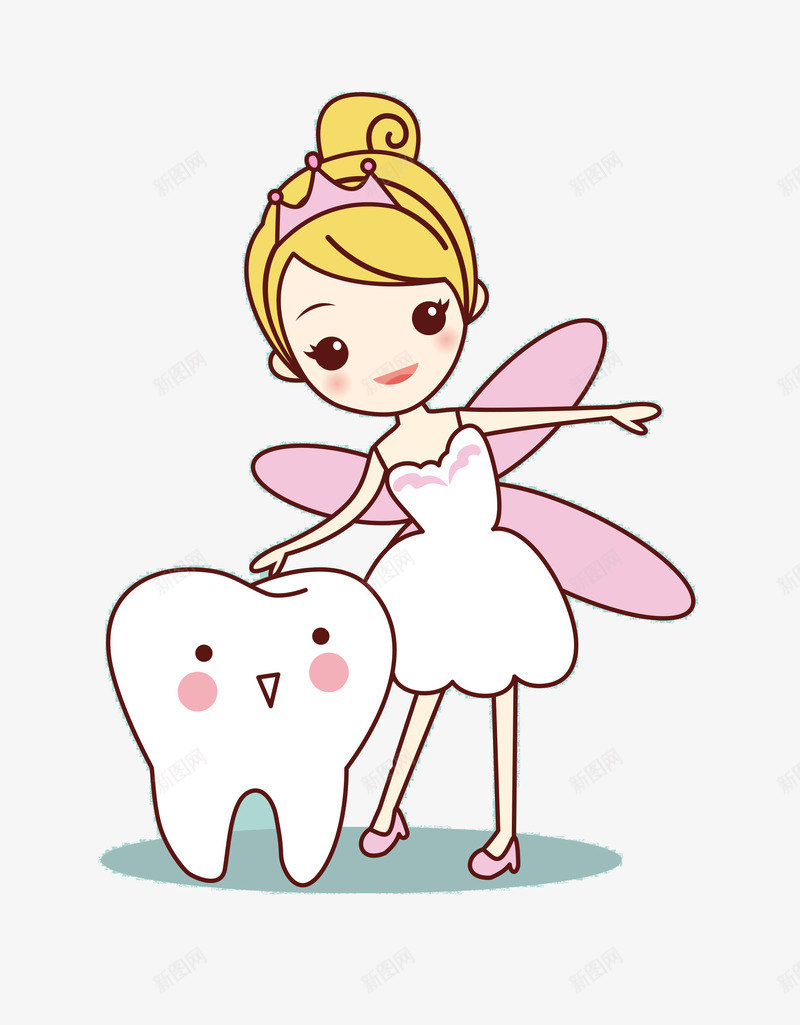 漂亮女孩和牙齿简图png免抠素材_新图网 https://ixintu.com 卡通 可爱的 婚纱 漂亮女孩 牙齿 简图 翅膀