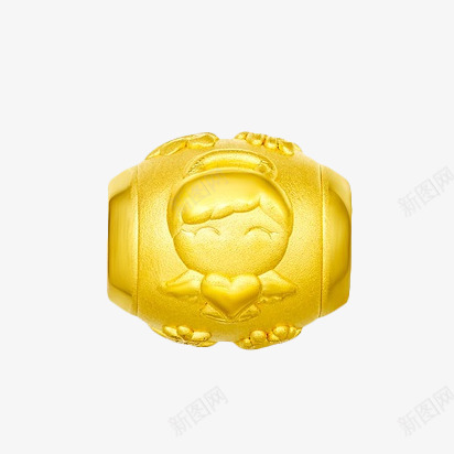 周大福真情宝宝黄金转运珠png免抠素材_新图网 https://ixintu.com 产品实物 周大福 珠宝 真情 童趣 转运珠 黄金