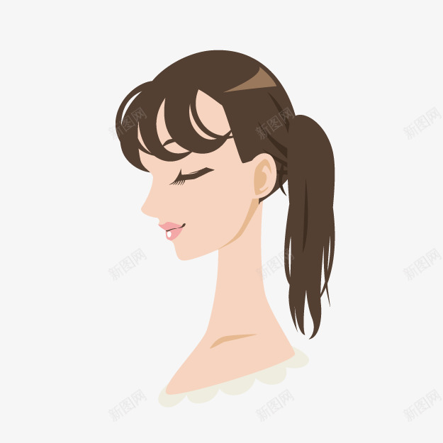马尾女孩png免抠素材_新图网 https://ixintu.com 动漫 卡通女孩 卡通女性 发型展示 发型模特 可爱女孩 女孩 女性 女性发型 女性模特 手绘女孩