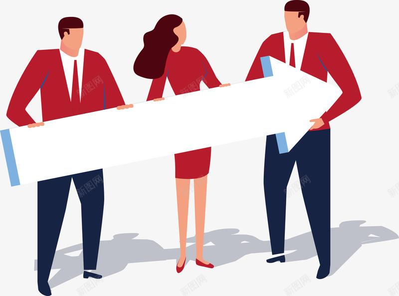 拿着箭头的三个红衣服的人矢量图eps免抠素材_新图网 https://ixintu.com 一群人站着聊天 三个人 三人讨论会 人 男人和女人 男女 矢量图 箭头 红衣服的人 红衣服的男人