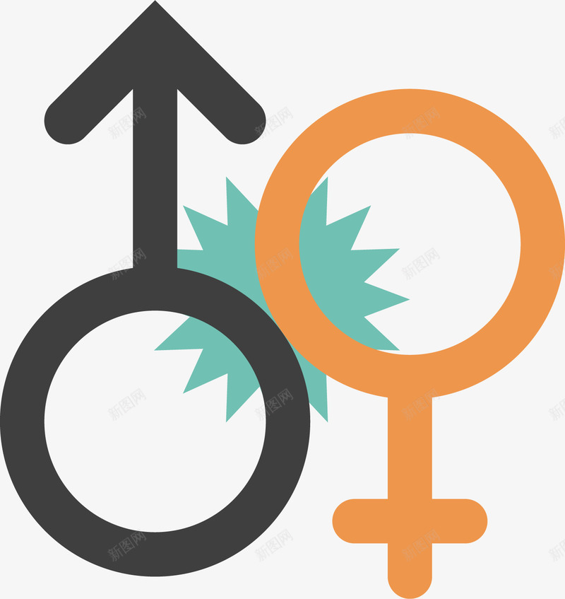 性别符号图标png_新图网 https://ixintu.com 图标 女性符号 女生符号 性别符号 性别识别 标识 男性符号