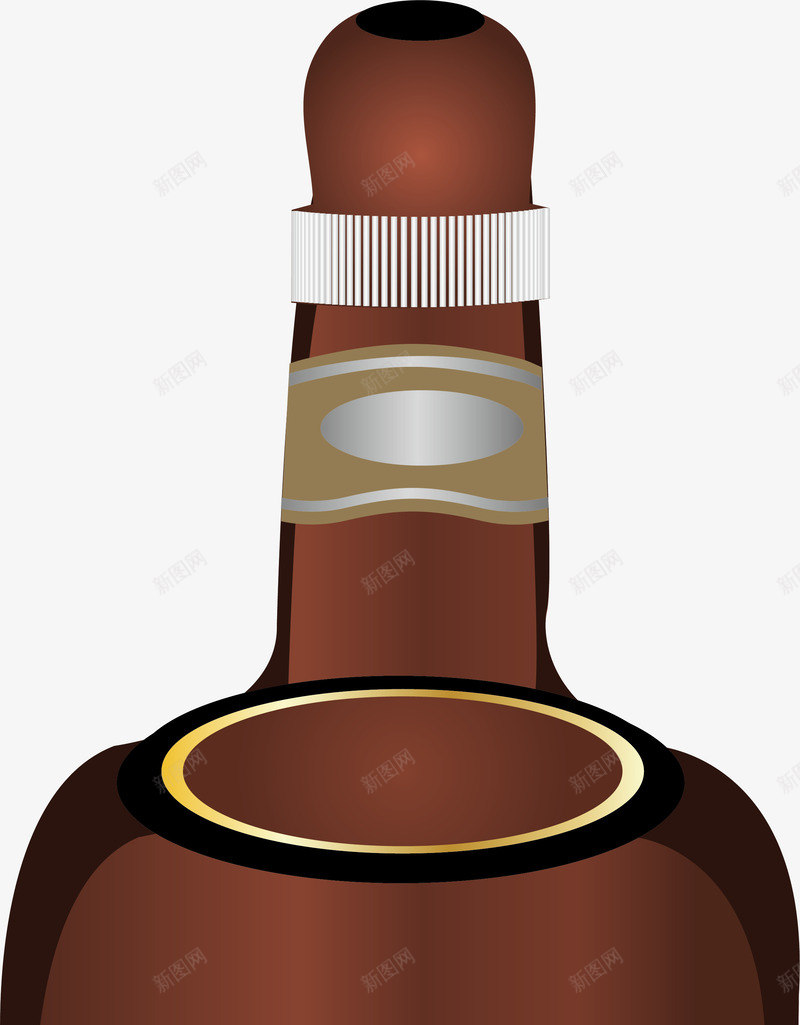 茶色酒瓶矢量图ai免抠素材_新图网 https://ixintu.com 卡通酒瓶 啤酒瓶 白酒瓶 空酒瓶 红酒瓶 茶色酒瓶 葡萄酒瓶 酒瓶矢量 酒瓶设计 矢量图