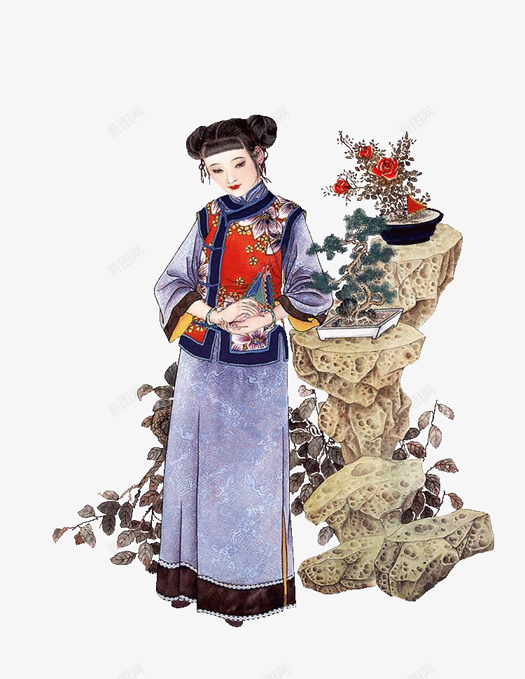 中国古代女子png免抠素材_新图网 https://ixintu.com 中国风 传统 古代 女性