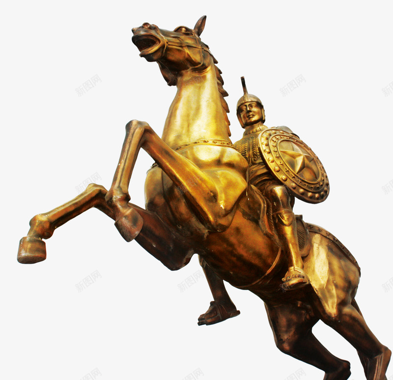 骑士雕塑png免抠素材_新图网 https://ixintu.com 雕塑 马 骑士 骑马的雕塑 黄金骑士