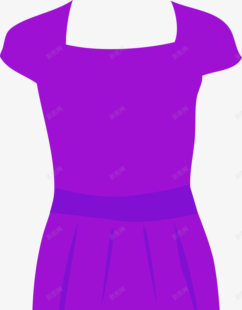 卡通可爱女士紫色裙子图标png_新图网 https://ixintu.com T恤 外套 外套图标 女性时尚 女性服饰 时尚 服装 服装服饰 服饰 牛仔裤 男士服装 男式服装 裙子 连衣裙