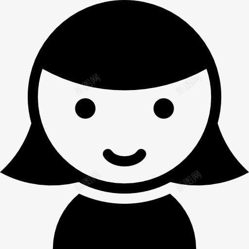 女孩的头大图标png_新图网 https://ixintu.com femenine 人 儿童 女孩 女性 童年