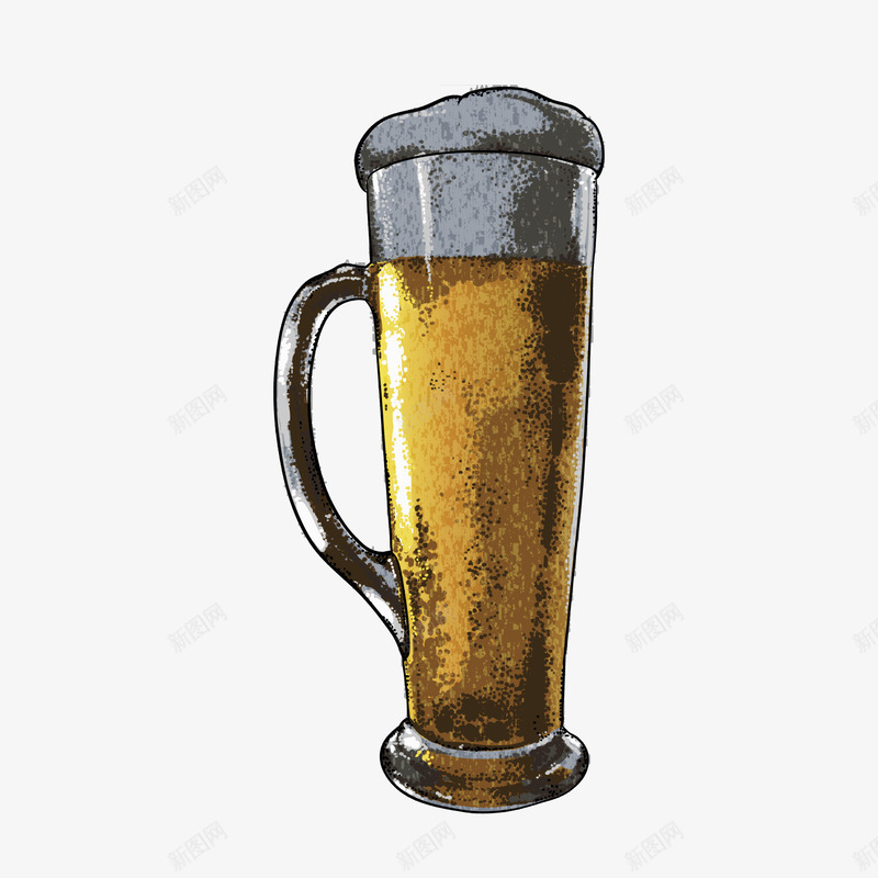 卡通复古酒水饮品矢量图ai免抠素材_新图网 https://ixintu.com 卡通 啤酒 复古 手绘 杯子 酒水 饮品设计 饮料 矢量图