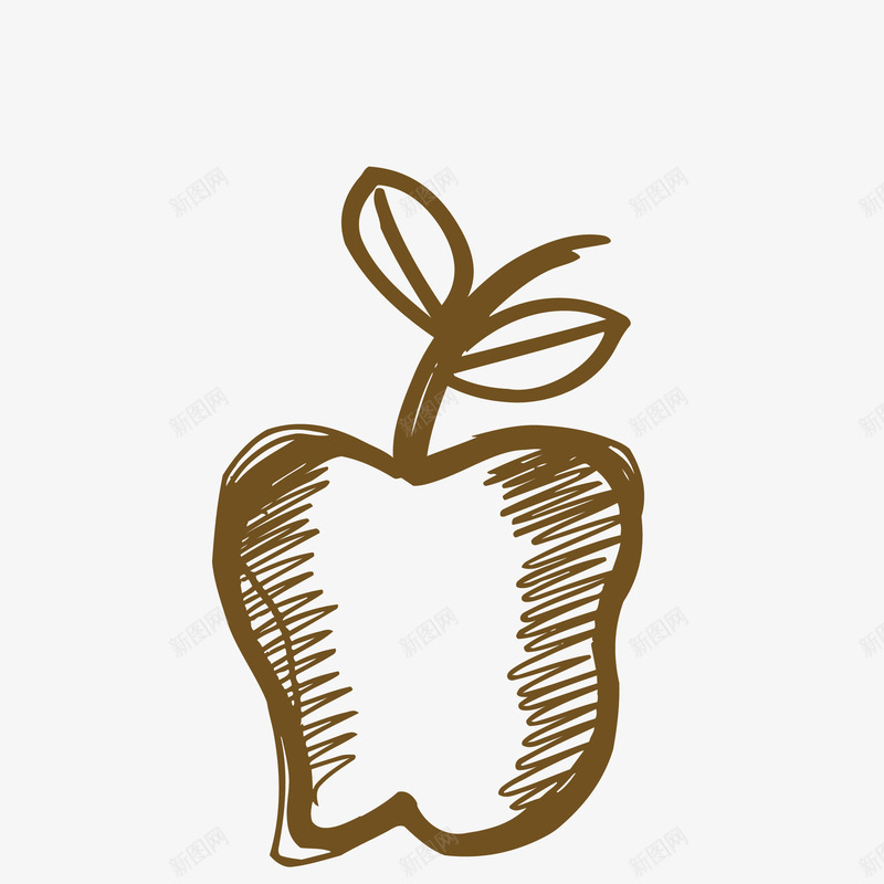手绘卡通装饰手绘苹果海报png免抠素材_新图网 https://ixintu.com PPT制作设计 卡通装饰设计 手绘水果 手绘符号 手绘苹果 装饰手绘