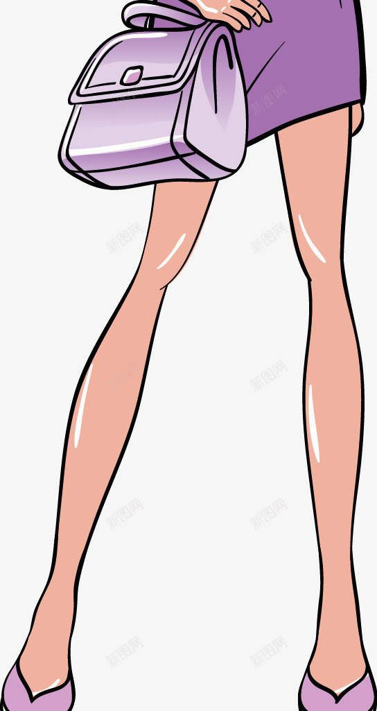女性插画人物png免抠素材_新图网 https://ixintu.com 时尚女性 服装画 矢量人物 青年女性