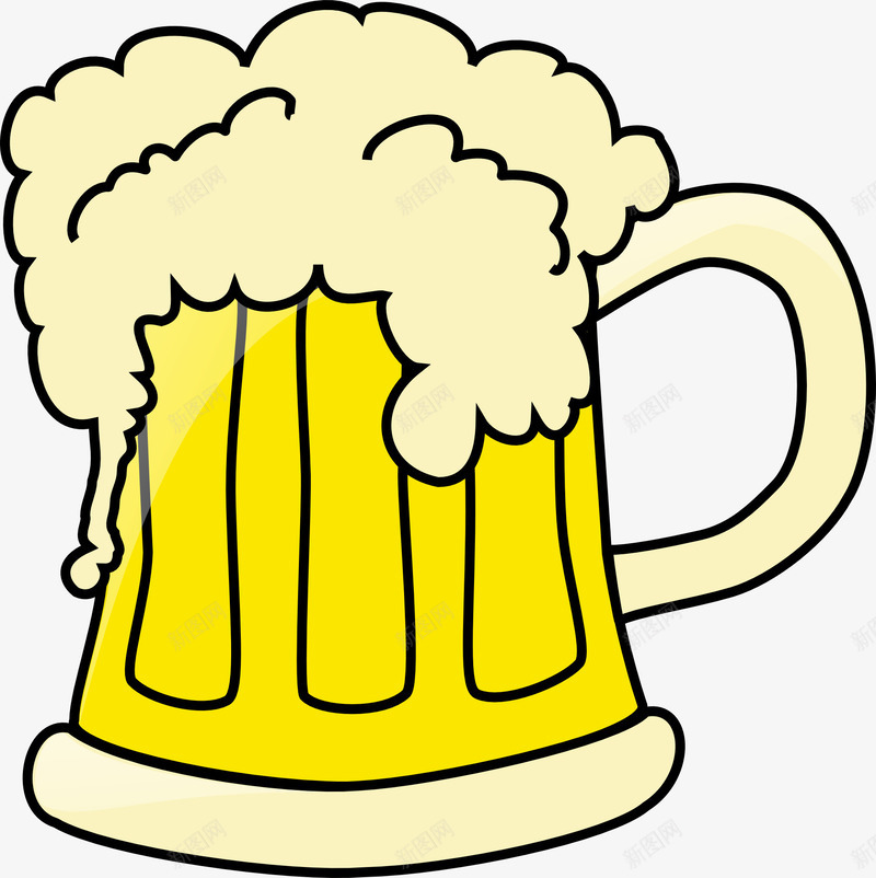 带泡沫的啤酒杯png免抠素材_新图网 https://ixintu.com 啤酒 啤酒杯 喝 杯 气泡 泡沫 豪饮 酒精