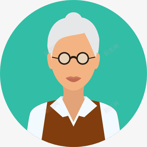 老师图标png_新图网 https://ixintu.com 人头像 医生 女性用户 工作 教师 科学家 职业 职业和工作