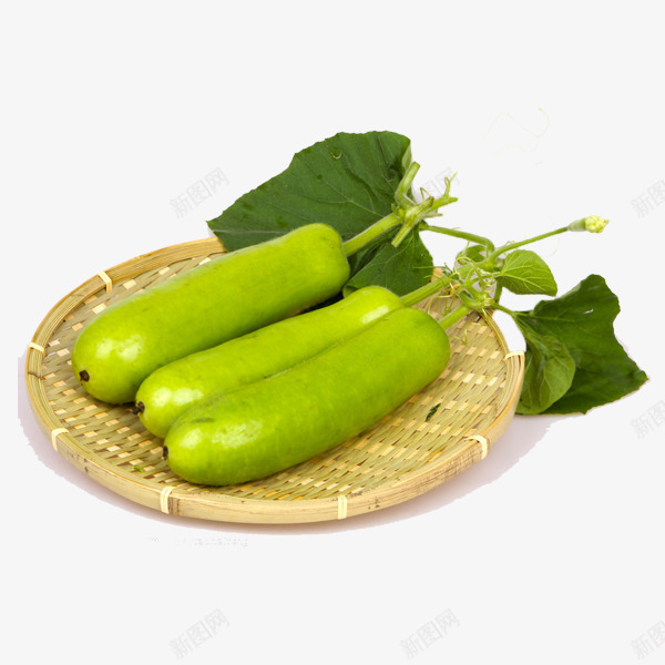 绿色丝瓜png免抠素材_新图网 https://ixintu.com 丝瓜 绿色 蔬菜 饮食