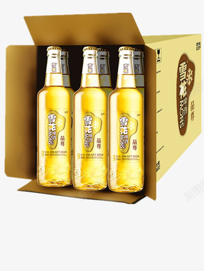 雪花晶尊啤酒png免抠素材_新图网 https://ixintu.com 听装 啤酒 雪花晶尊