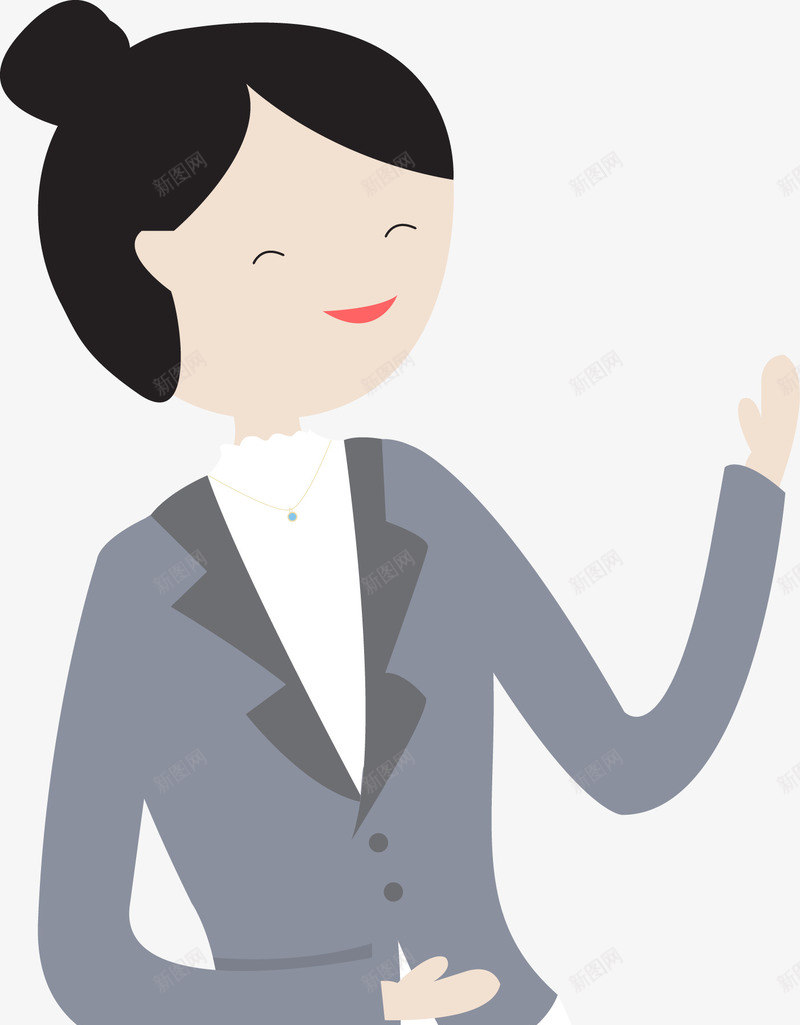 白领女性png免抠素材_新图网 https://ixintu.com 人物 助教 卡通人物 女人 女孩 教师 矢量女人 职业 职业女性 职员