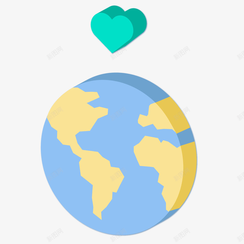 一个爱护地球的标志矢量图图标ai_新图网 https://ixintu.com 25D图标 一个标志 保护 地球 家园 爱护 矢量图
