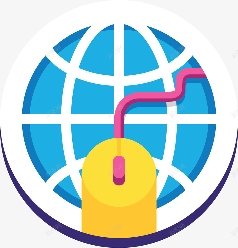 地球鼠标图标矢量图ai_新图网 https://ixintu.com 卡通 商务地球鼠标 商务科技 图标 地球鼠标 地球鼠标图标矢量图 矢量图