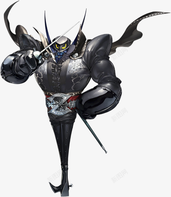 黑色炫酷妖怪人物png免抠素材_新图网 https://ixintu.com 人物 妖怪 黑色