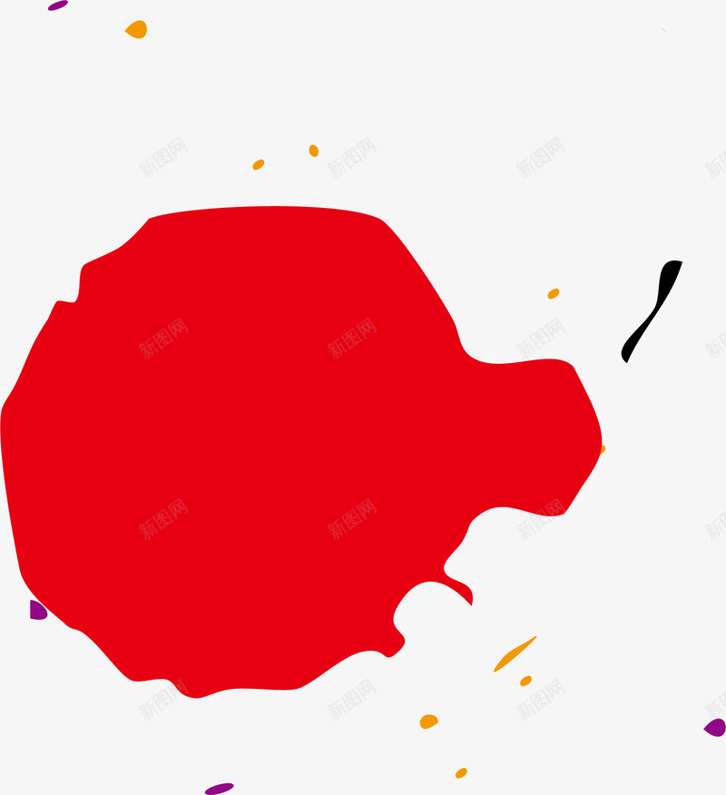 红色墨水png免抠素材_新图网 https://ixintu.com 中国风 中国风水墨水溅 喷溅 墨水 水墨水溅 水墨水溅要素 水溅