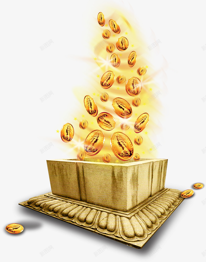 黄金种子png免抠素材_新图网 https://ixintu.com 图案 装饰 黄金种子