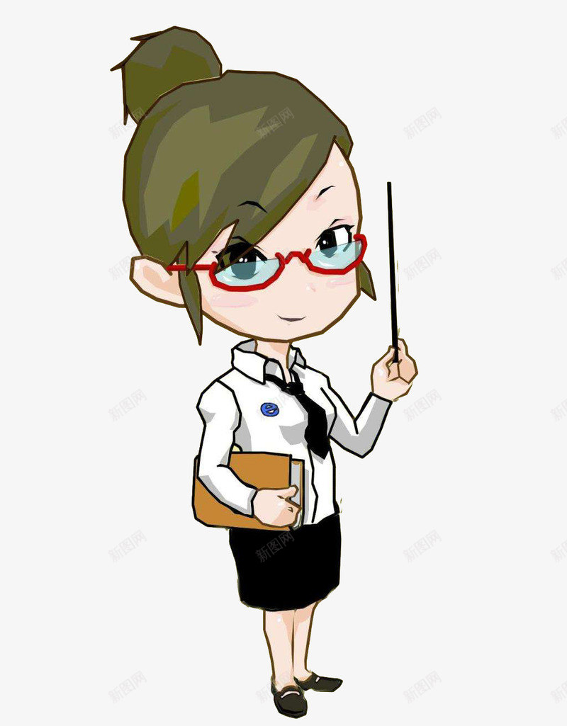现代老师png免抠素材_新图网 https://ixintu.com 女性 拜师 教学 老师
