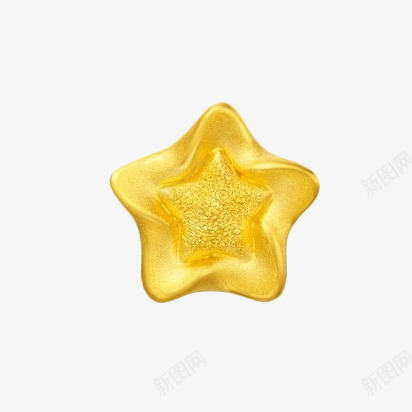 周大福星星黄金转运珠png免抠素材_新图网 https://ixintu.com 产品实物 周大福 星星 转运珠 黄金