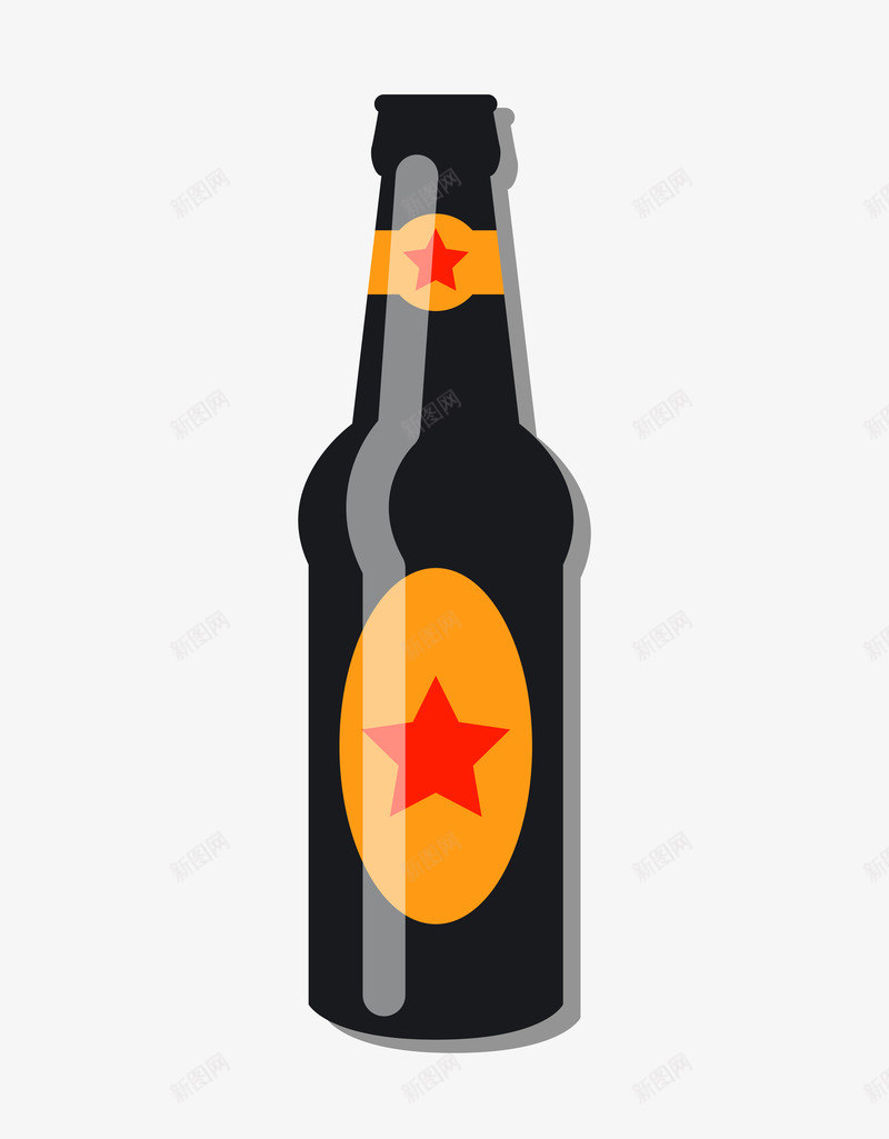 时尚卡通酒瓶广告装饰png免抠素材_新图网 https://ixintu.com 卡通酒瓶 啤酒酒瓶 广告设计 装饰设计 酒 酒杯 酒瓶
