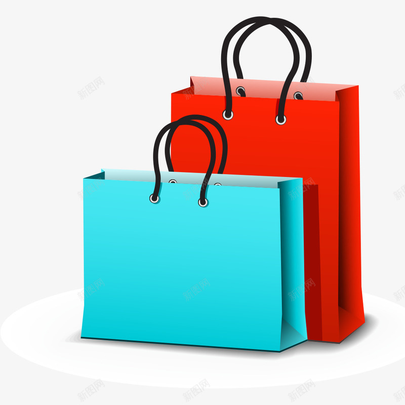 礼品盒子png免抠素材_新图网 https://ixintu.com 包装袋 手提 手绘 盒子