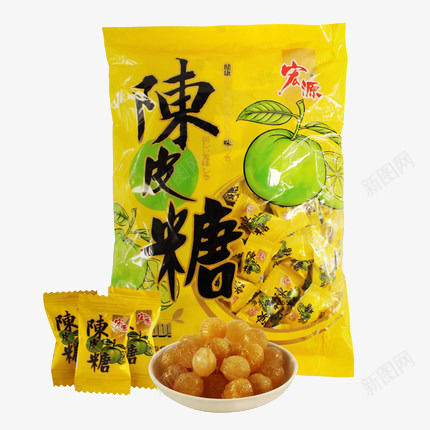 产品实物陈皮糖png免抠素材_新图网 https://ixintu.com 糖果 酸味 陈皮 陈皮糖