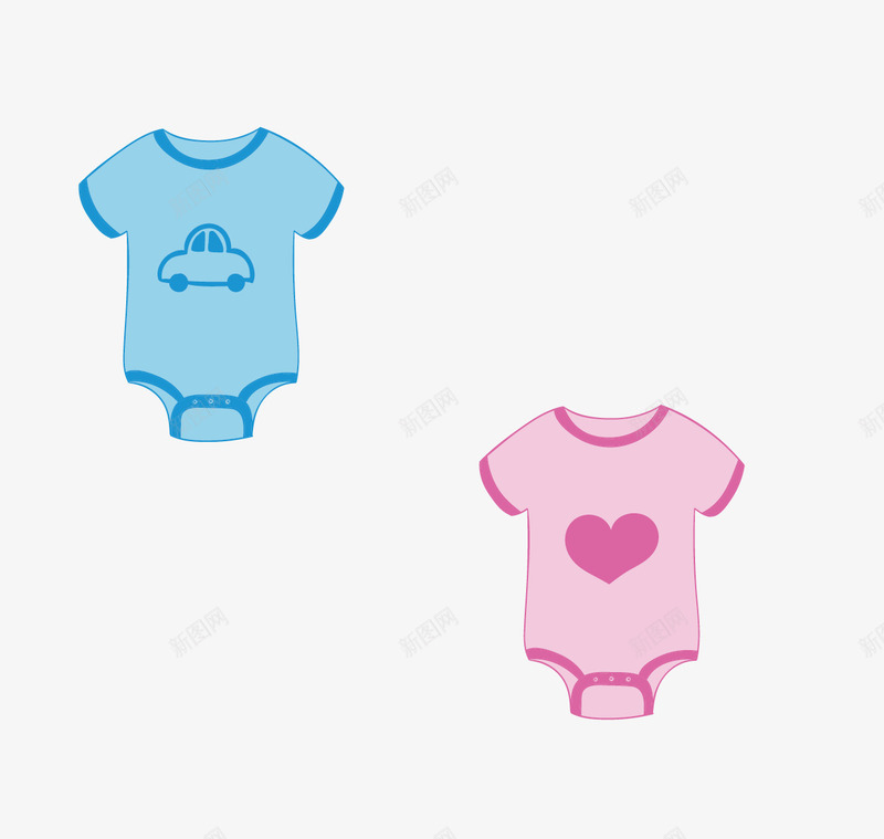 爬行宝宝衣服png免抠素材_新图网 https://ixintu.com 卡通 手绘 爬行宝宝 爬行服 衣服