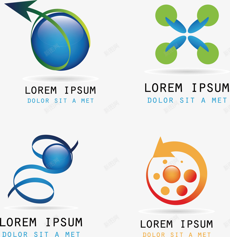 地球矢量图图标eps_新图网 https://ixintu.com logo设计 logo设计教程 创意logo 矢量logo 箭头 矢量图