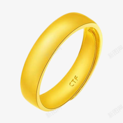 周大福光身黄金戒指png免抠素材_新图网 https://ixintu.com 产品实物 周大福 珠宝首饰 精美光身 足金 黄金戒指