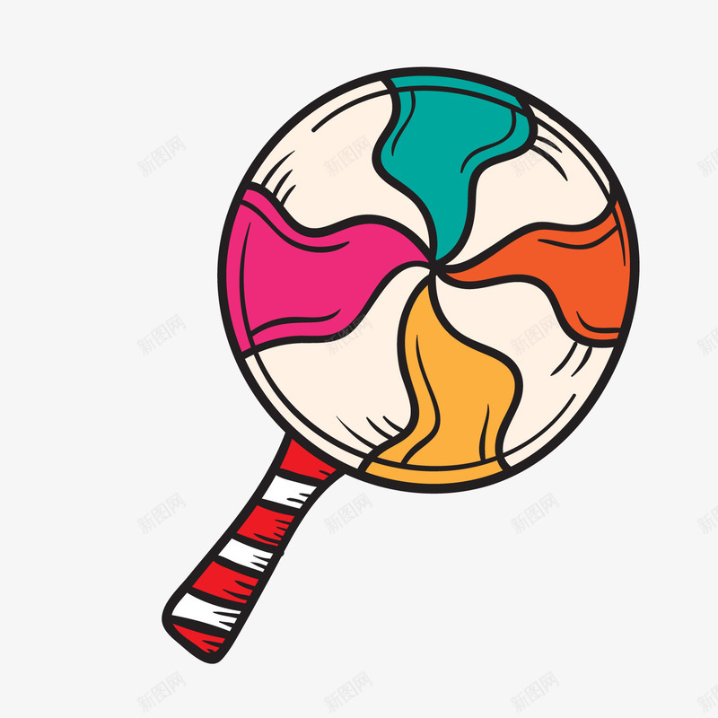 卡通棒棒糖矢量图ai免抠素材_新图网 https://ixintu.com PNG图 PNG图下载 创意卡通 卡通 卡通插图 插图 棒棒糖 甜食 糖果 矢量图