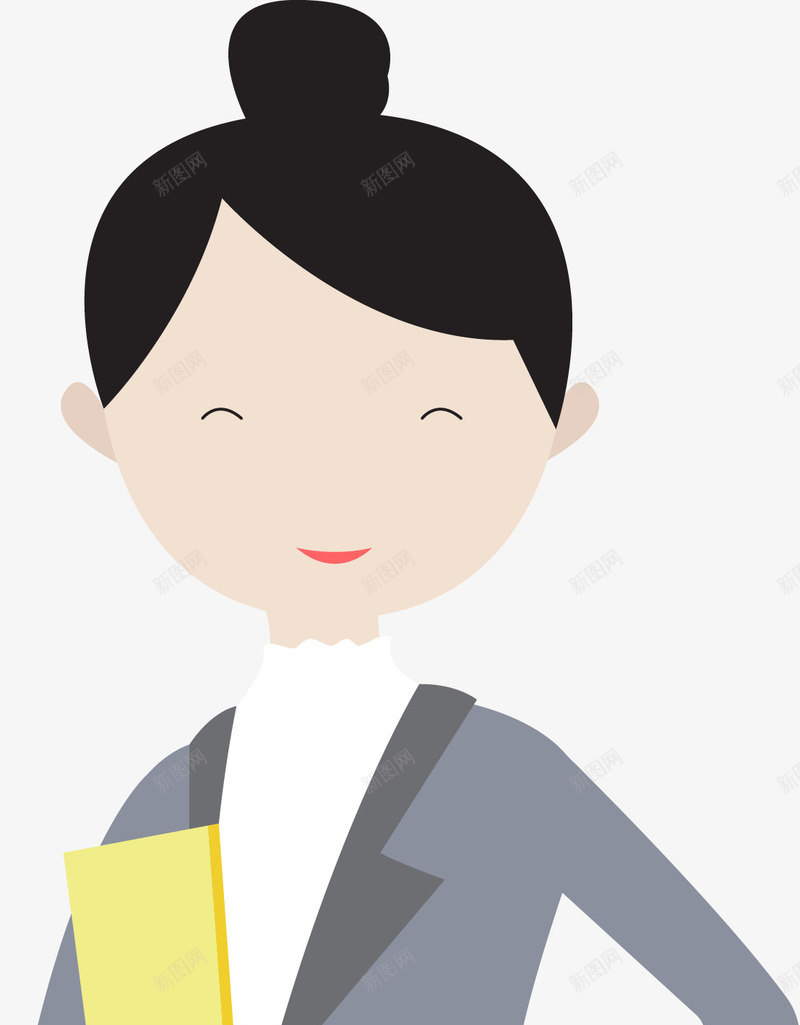 成熟职员女性png免抠素材_新图网 https://ixintu.com 人物 助教 卡通人物 女人 女孩 教师 矢量女人 知性女性 职业 职业女性 职员