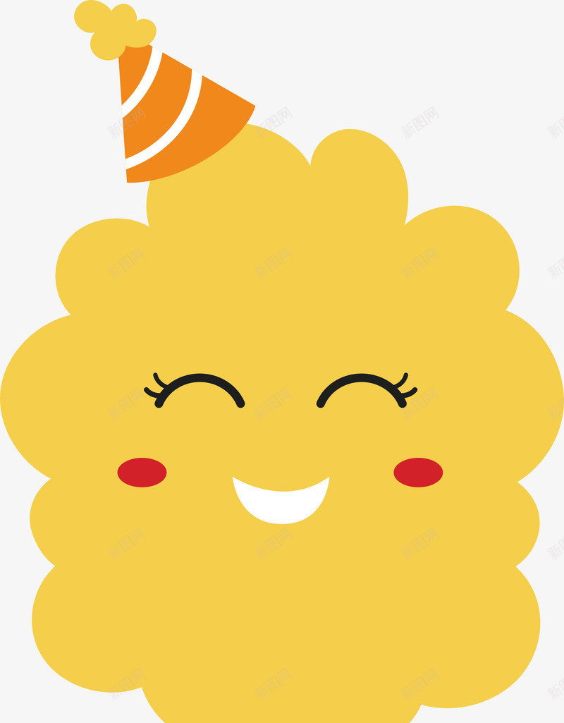 笑弯了眼的棉花糖矢量图eps免抠素材_新图网 https://ixintu.com 可爱糖果 棉花糖 矢量png 笑弯了眼 糖果 黄色棉花糖 矢量图