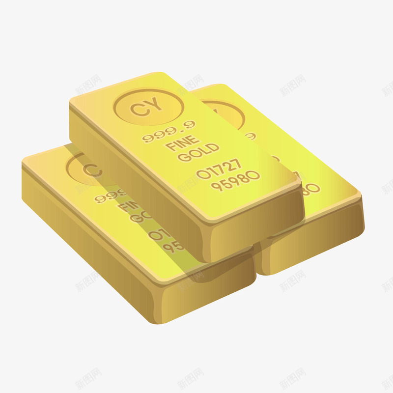 金色千足金黄金矢量图ai免抠素材_新图网 https://ixintu.com 千足金 金色 黄金 矢量图
