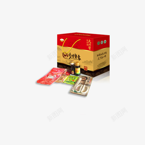 大闸蟹礼品箱psd免抠素材_新图网 https://ixintu.com 大闸蟹 礼品盒 礼品箱
