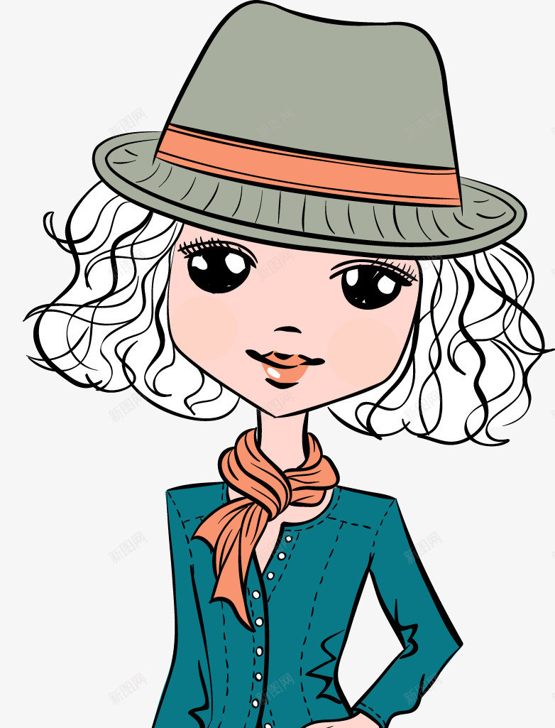 女性插画人物png免抠素材_新图网 https://ixintu.com 女性矢量 时尚女性 服装画 青年女性