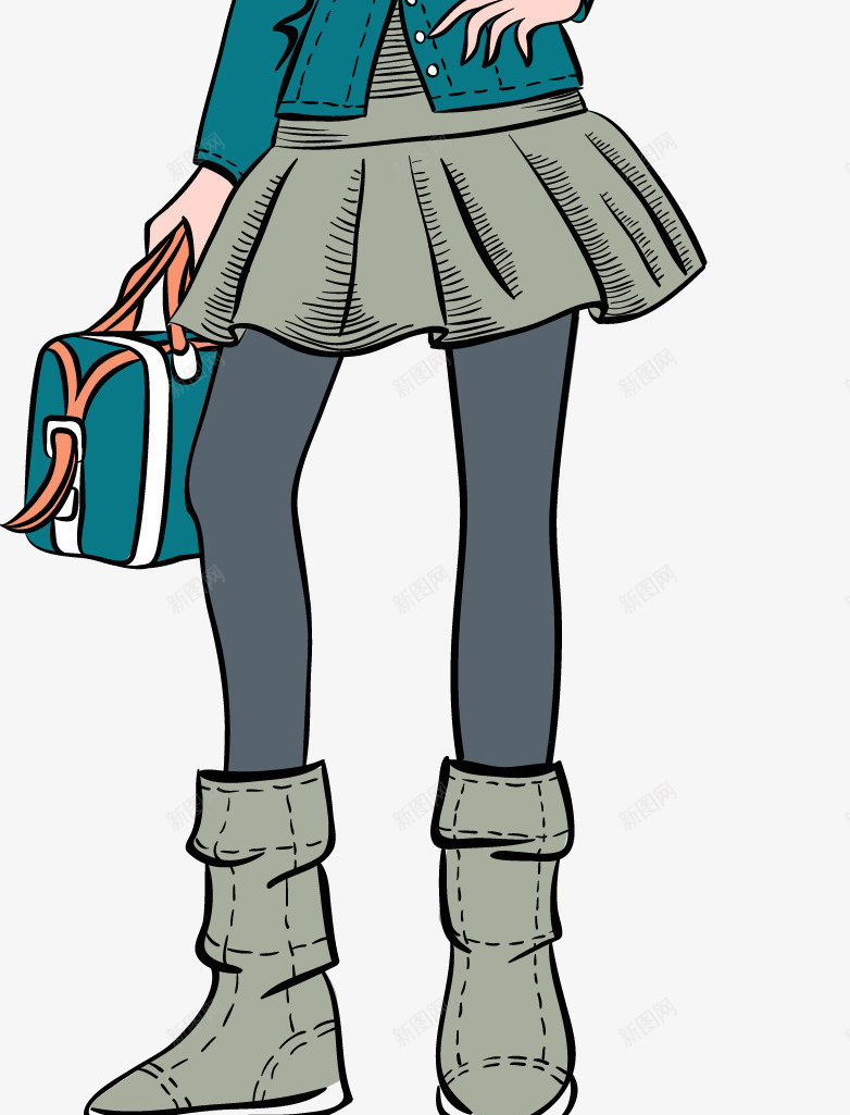 女性插画人物png免抠素材_新图网 https://ixintu.com 女性矢量 时尚女性 服装画 青年女性