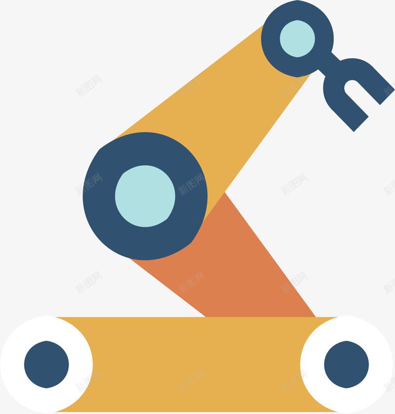 橘色人工智能手臂矢量图ai免抠素材_新图网 https://ixintu.com AI技术 人工智能 手臂 机械手臂 机械臂 矢量png 矢量图