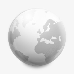 灰色的地球图标png_新图网 https://ixintu.com 地球