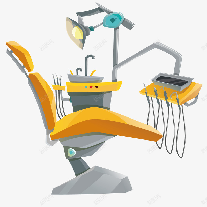 牙科修补工具png免抠素材_新图网 https://ixintu.com 医学研究 医疗器材 机械工具 牙医工具