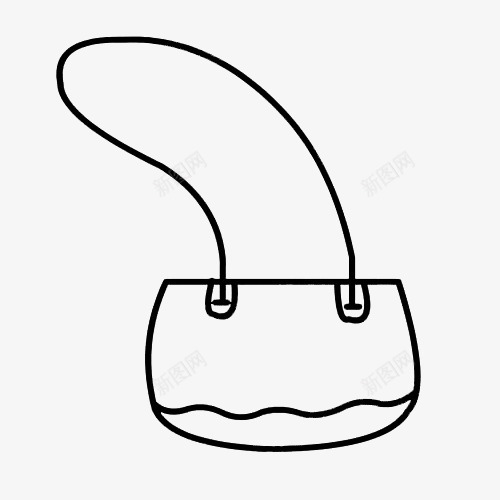 背包简笔画图标png_新图网 https://ixintu.com 包包简笔画 单肩包 女士包包 女性 手绘 挎包 皮包 简笔画 素描 背包