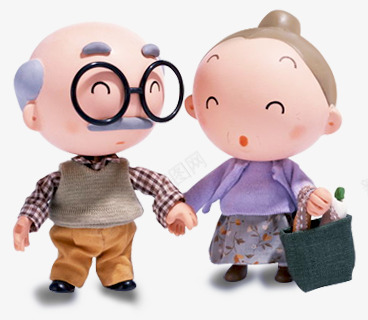 老夫老妻png免抠素材_新图网 https://ixintu.com 卡通 卡通老人 老夫老妻 黄金搭档