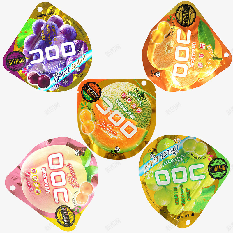 水果味觉糖png免抠素材_新图网 https://ixintu.com 产品实物 免费png图片 果汁 糖果 软糖