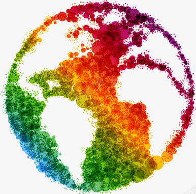 卡通科技炫彩地球矢量图ai免抠素材_新图网 https://ixintu.com 卡通 地球 炫彩 科技 矢量图