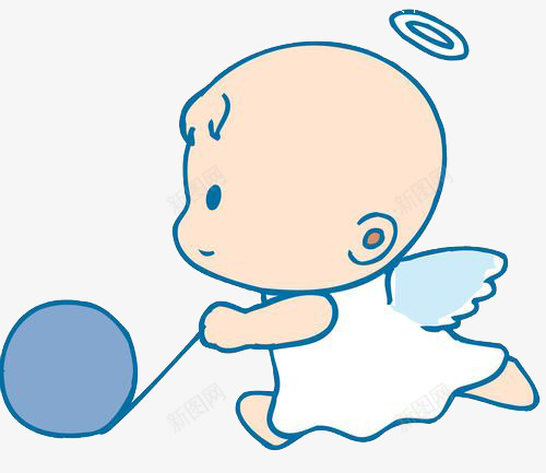 天使宝宝png免抠素材_新图网 https://ixintu.com 可爱 天使宝宝 爱运动 翅膀