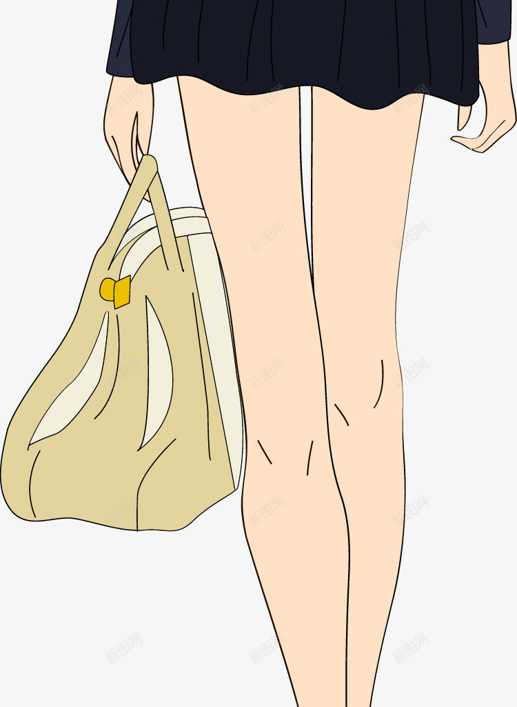 卡通时尚女性人物图矢量图eps免抠素材_新图网 https://ixintu.com 卡通服装 女装 服装 服饰 服饰图 矢量服装 短裙 衣服 裙子 配饰 长裙 矢量图