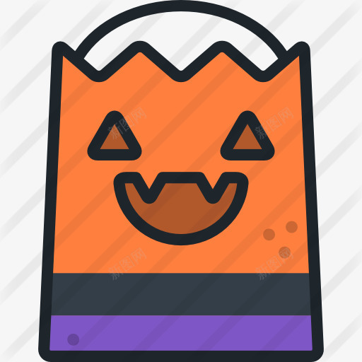 袋图标png_新图网 https://ixintu.com 万圣节 可怕 恐怖 童年 糖果 袋